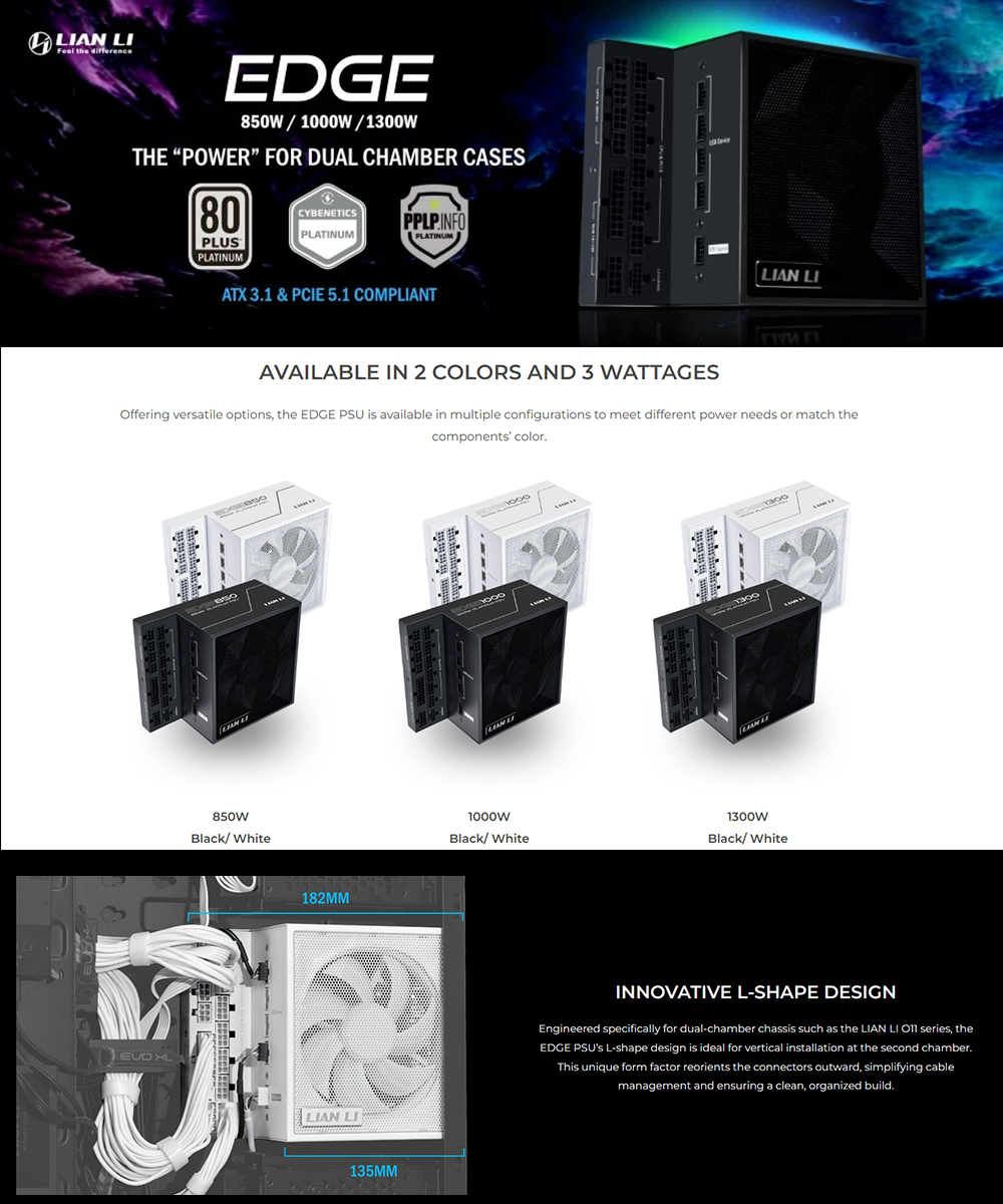 Lian Li Edge Edge Edge Plus Platinum Power Supply