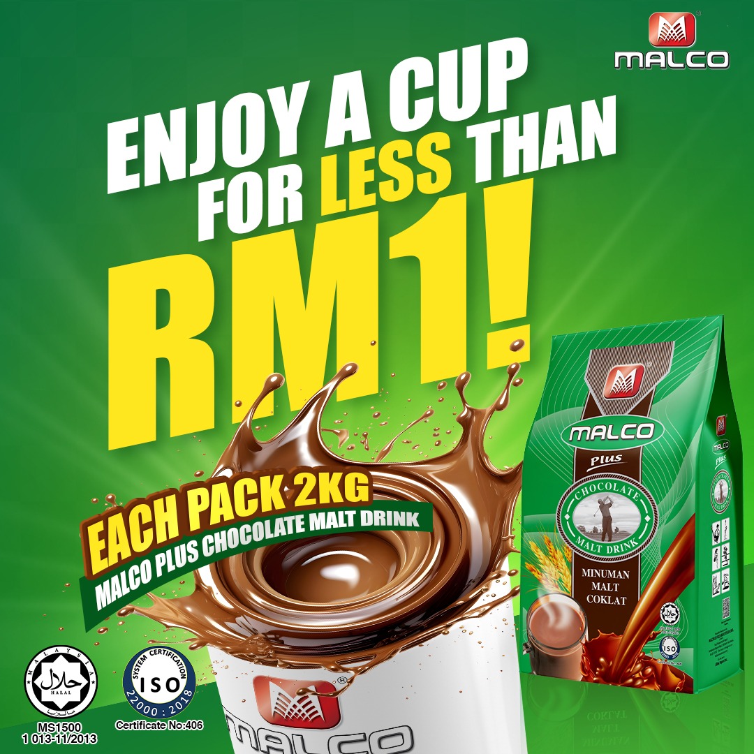 Kg Malco Chocolate Malt Drinks Coklat Malt Halal Strong