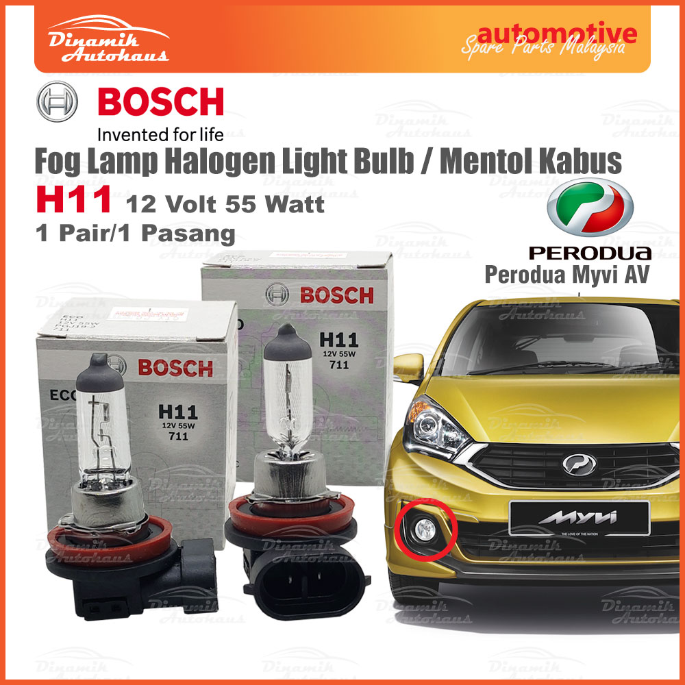 Perodua Myvi Lagi Best Icon Hatchback Fog Lamp Halogen Light Bulb