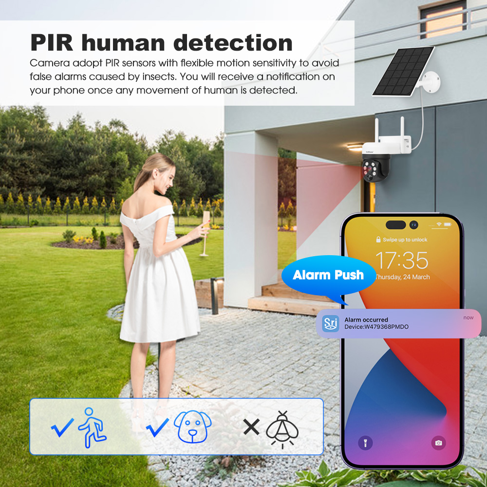 Mp Solar Battery Cctv Srihome Dh K X Wifi Camera