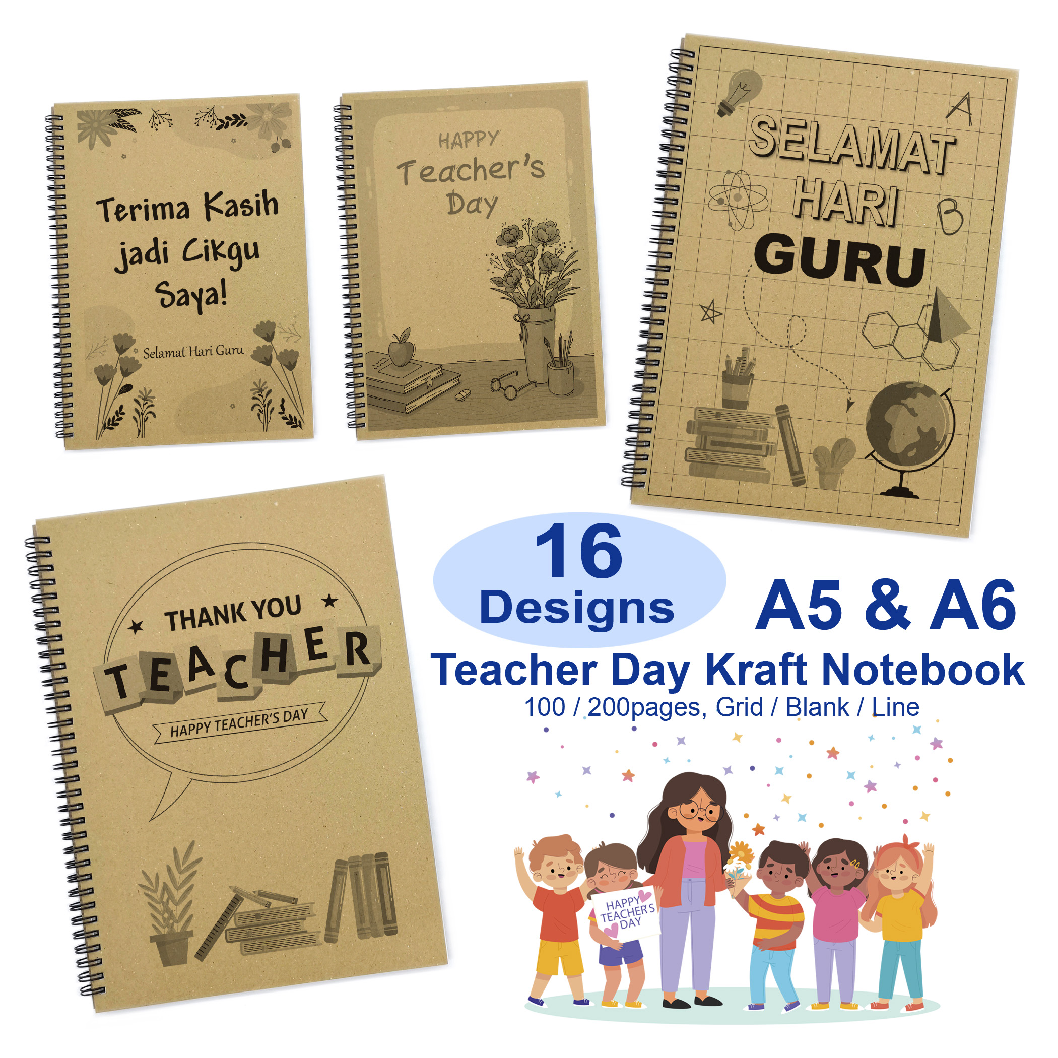 Ready Stock Teacher S Day Notebook Buku Nota Terima Kasih Cikgu Hadiah