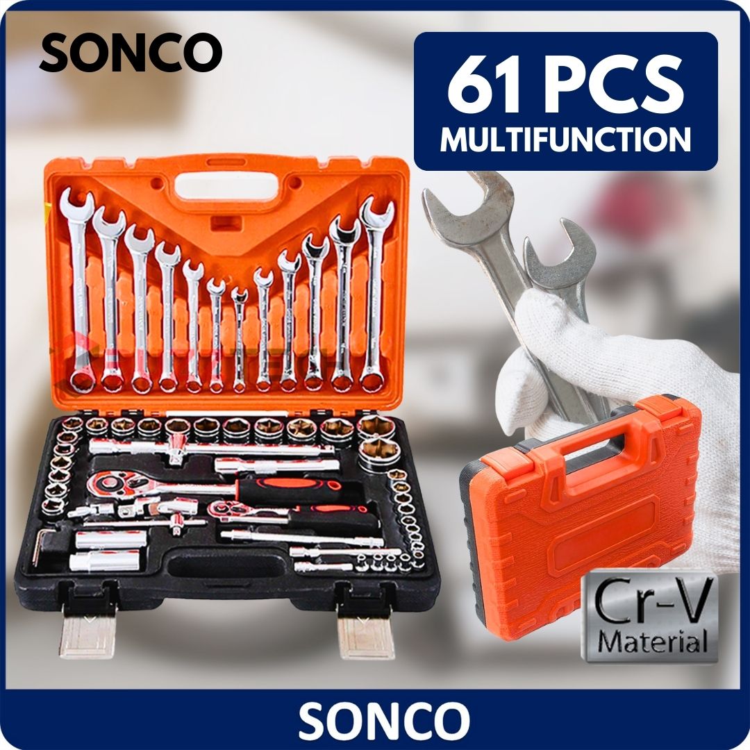 SONCO CR V Original 94pcs Combination Socket Wrench Ratchet Spanner