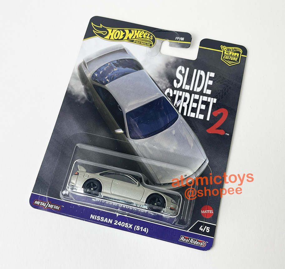 Hot Wheels Nissan 240SX S14 Slide Street 2 2024 Kad Rosak Japan Card