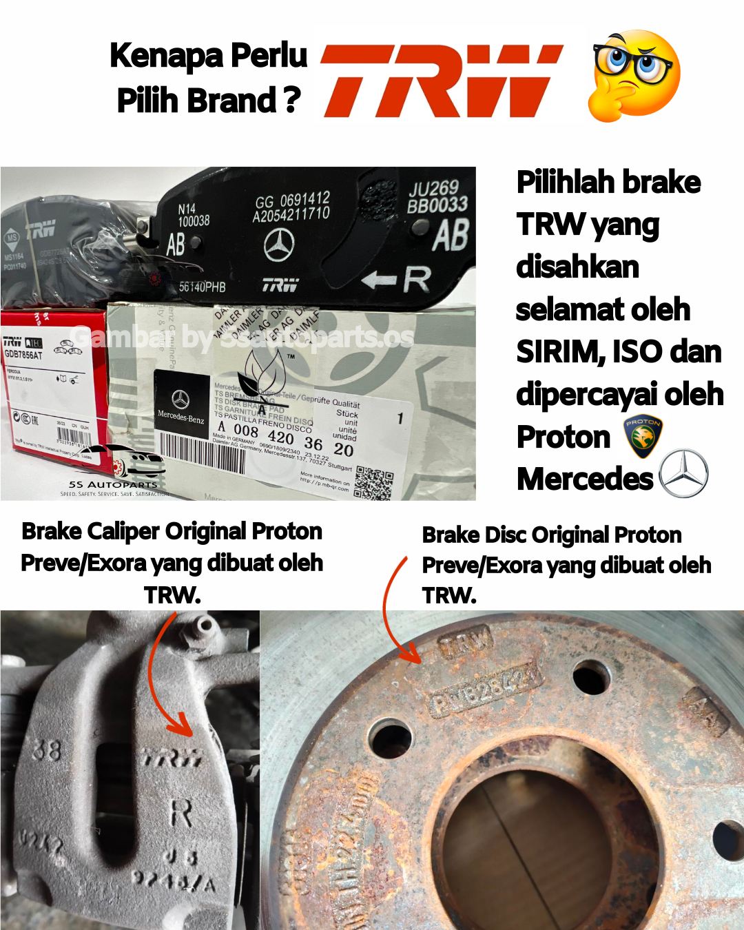 Trw Nissan Grand Livina L Latio C Front Depan Disc Rotor