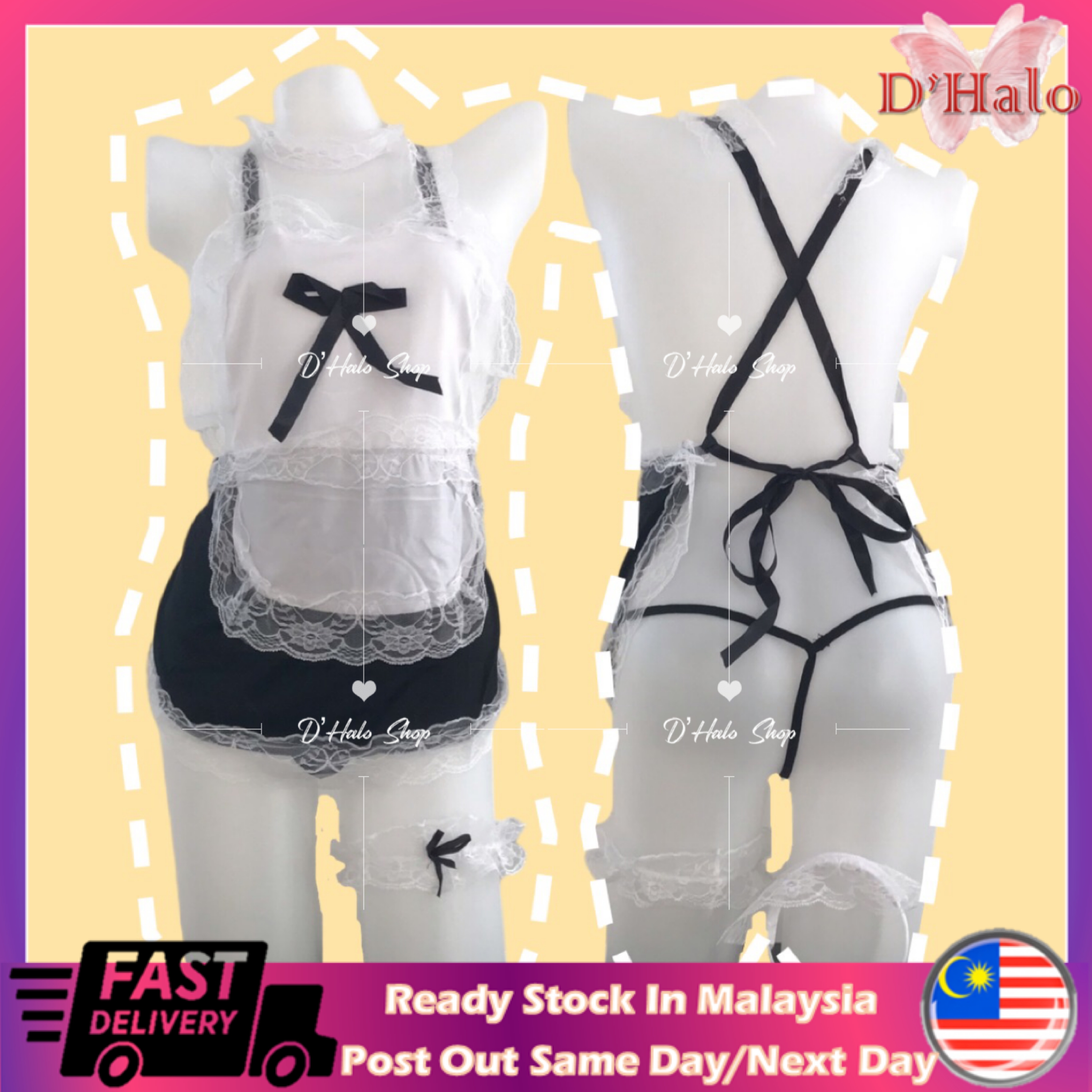 Ready StockSY07 Lingerie Backless Dress Night Wear Sexy Lingerie Sexy