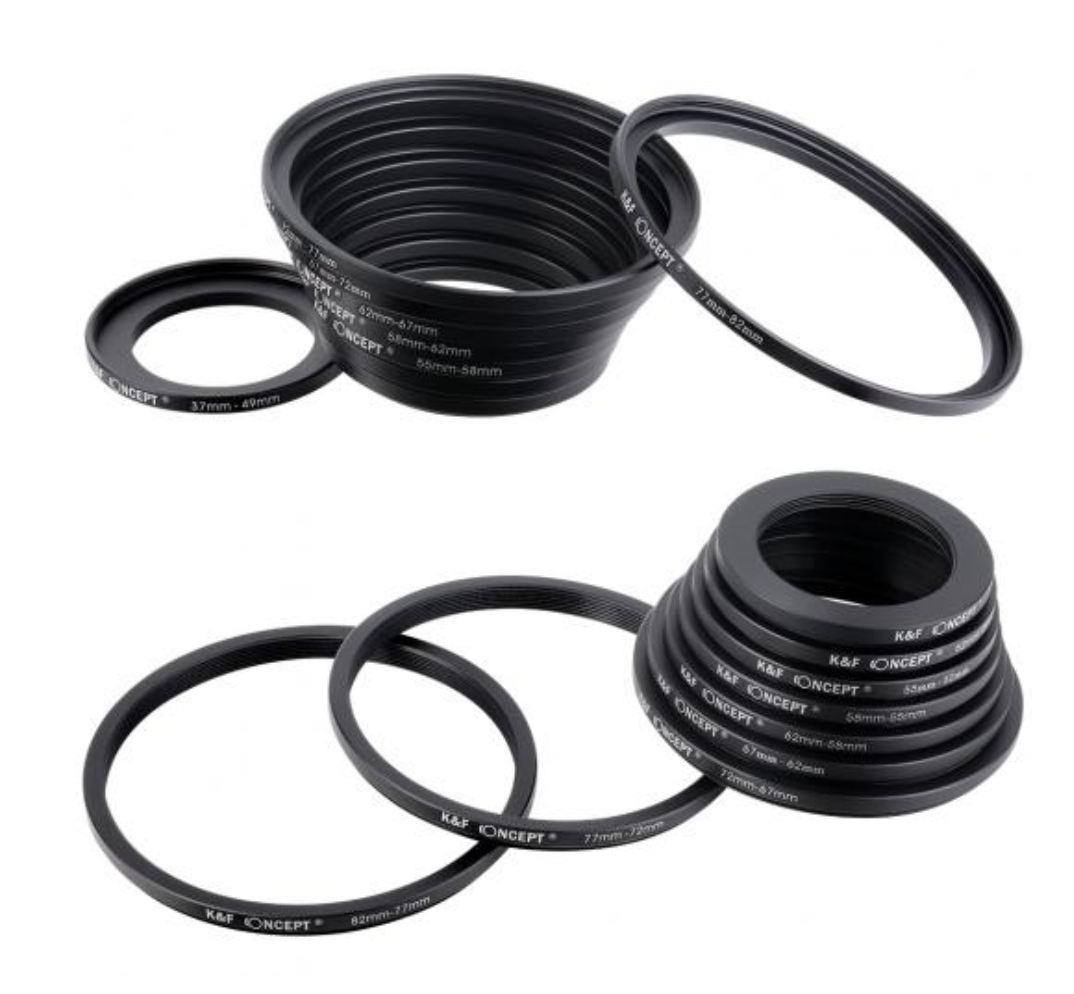 K F Pieces Filter Ring Adapter Set Sku Includes Pcs Step Up