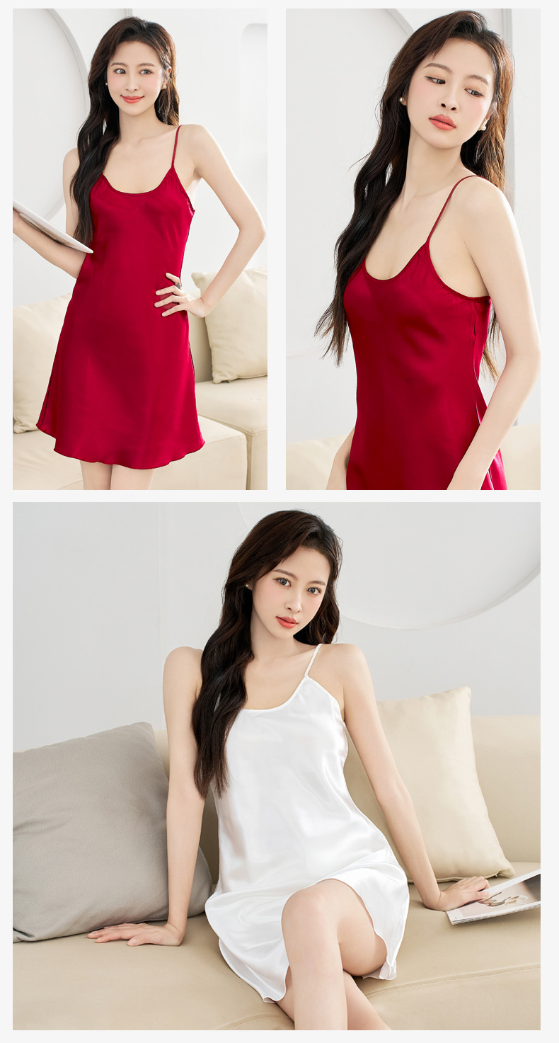 ReadyStock Loveena Silk Sexy Nightwear Lingerie Dress L7041 6