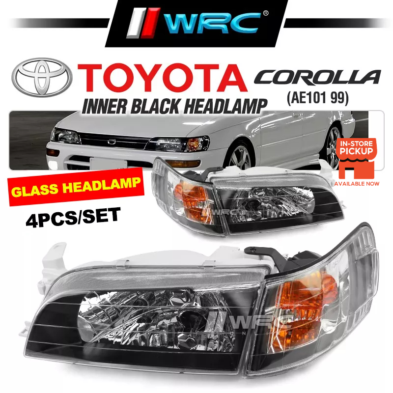 Toyota Corolla Ae Ae Sedan Headlamp With Corner Lamp Clear