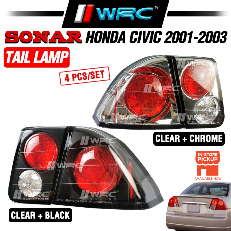 Sonar Honda Civic 2001 2003 Tail Lamp Shopee Malaysia