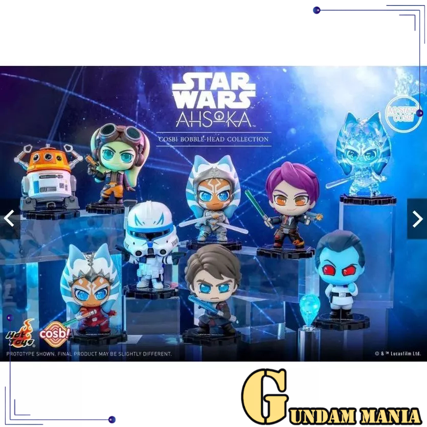ORIGINALHOTTOYS Hot Toys COSBI Star Wars Ahsoka Cosbi Bobble Head Collection Series Blind Box