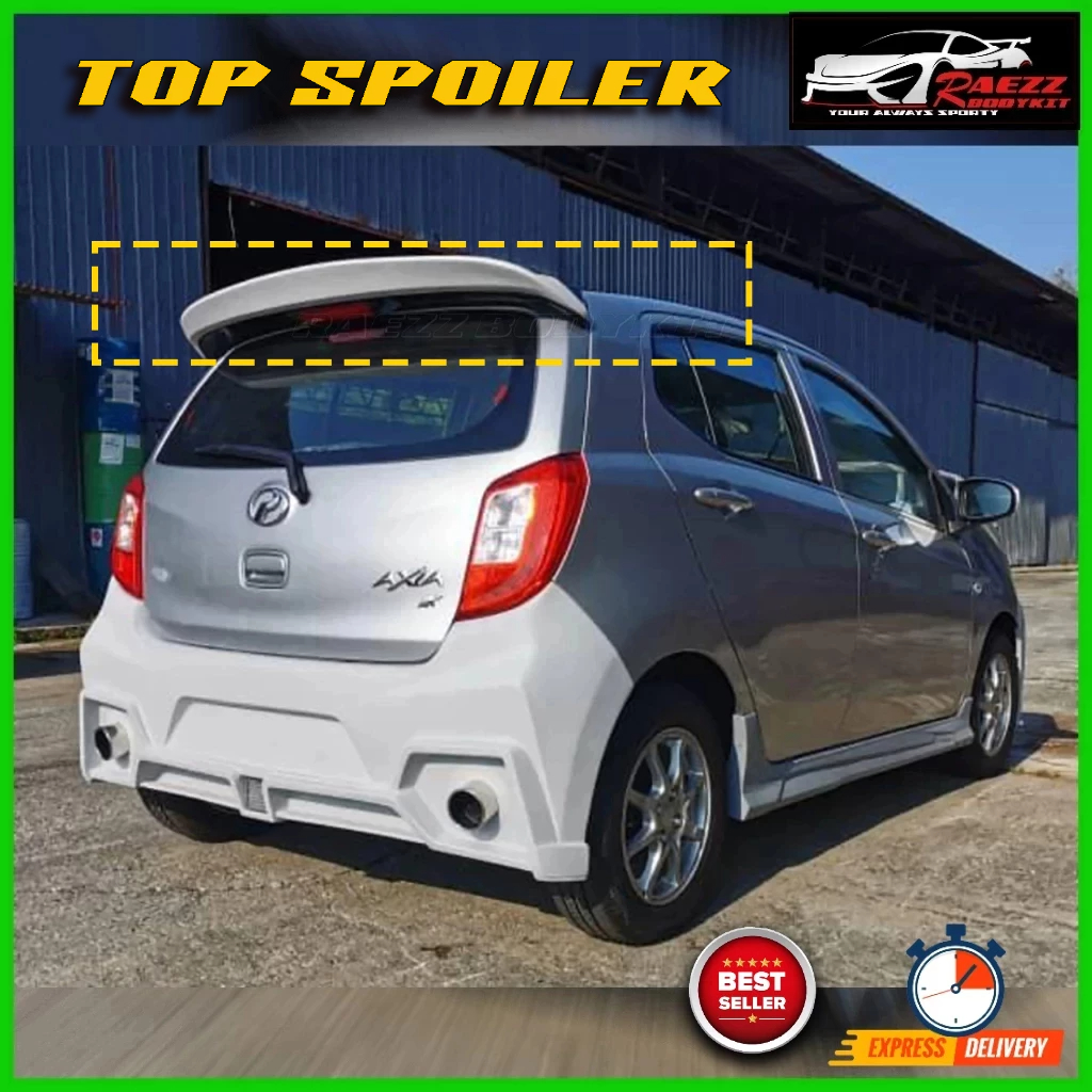 Ready Stock Perodua Axia Ducktail Add On Spoiler Shopee Malaysia