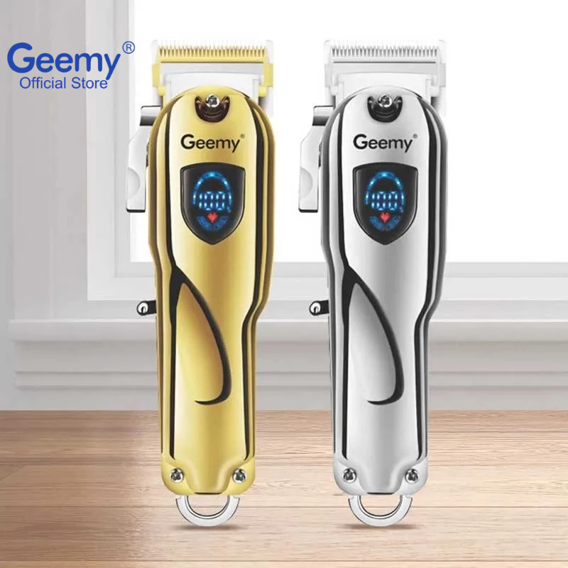 Geemy Hair Clipper Rechargeable Hair Trimmer Men Beard Cutting Machine