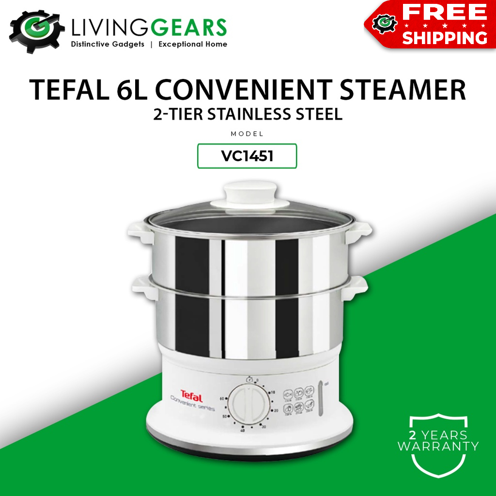 Tefal Compact 2 Tier VC1398 6L VC1401 9L VC2048 3 Tier Food Steamer