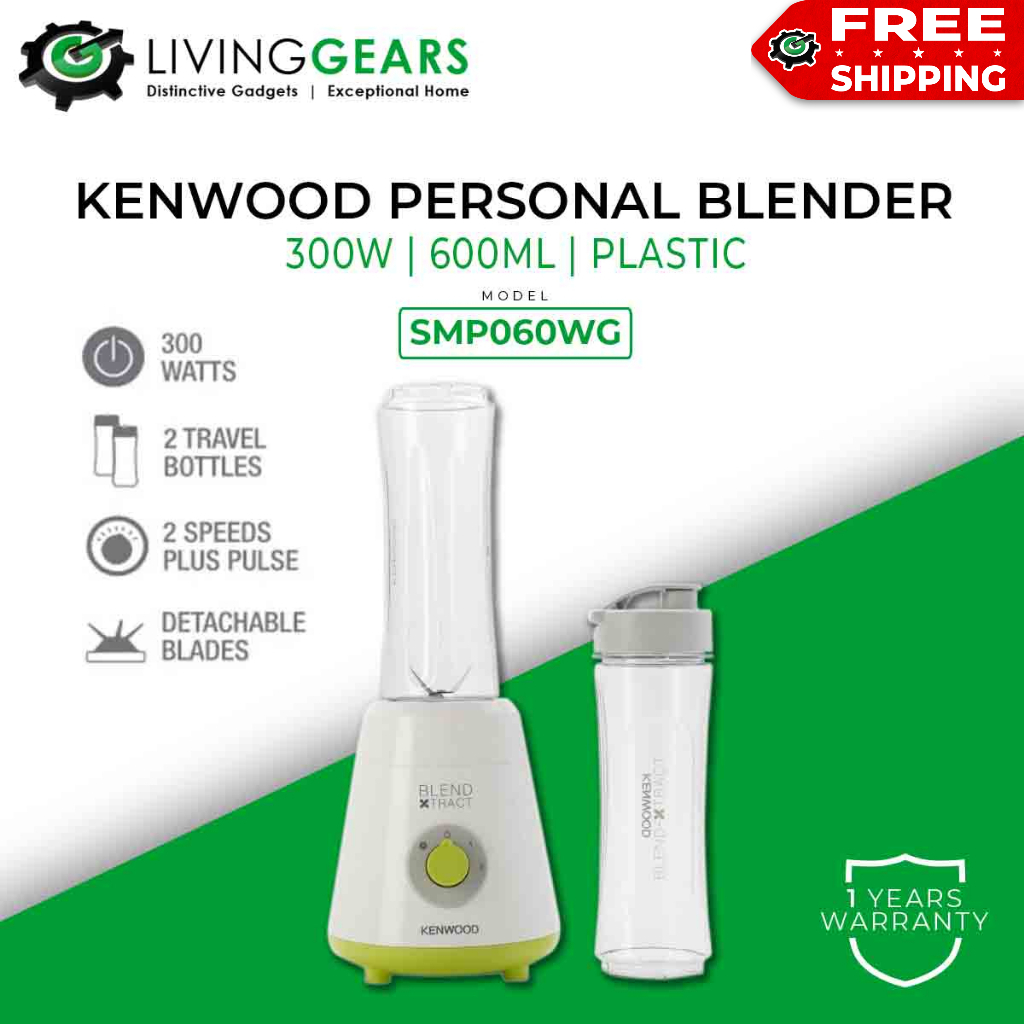 Kenwood 0 6L Personal Blender Blend Xtract Smoothie Maker With Bottles