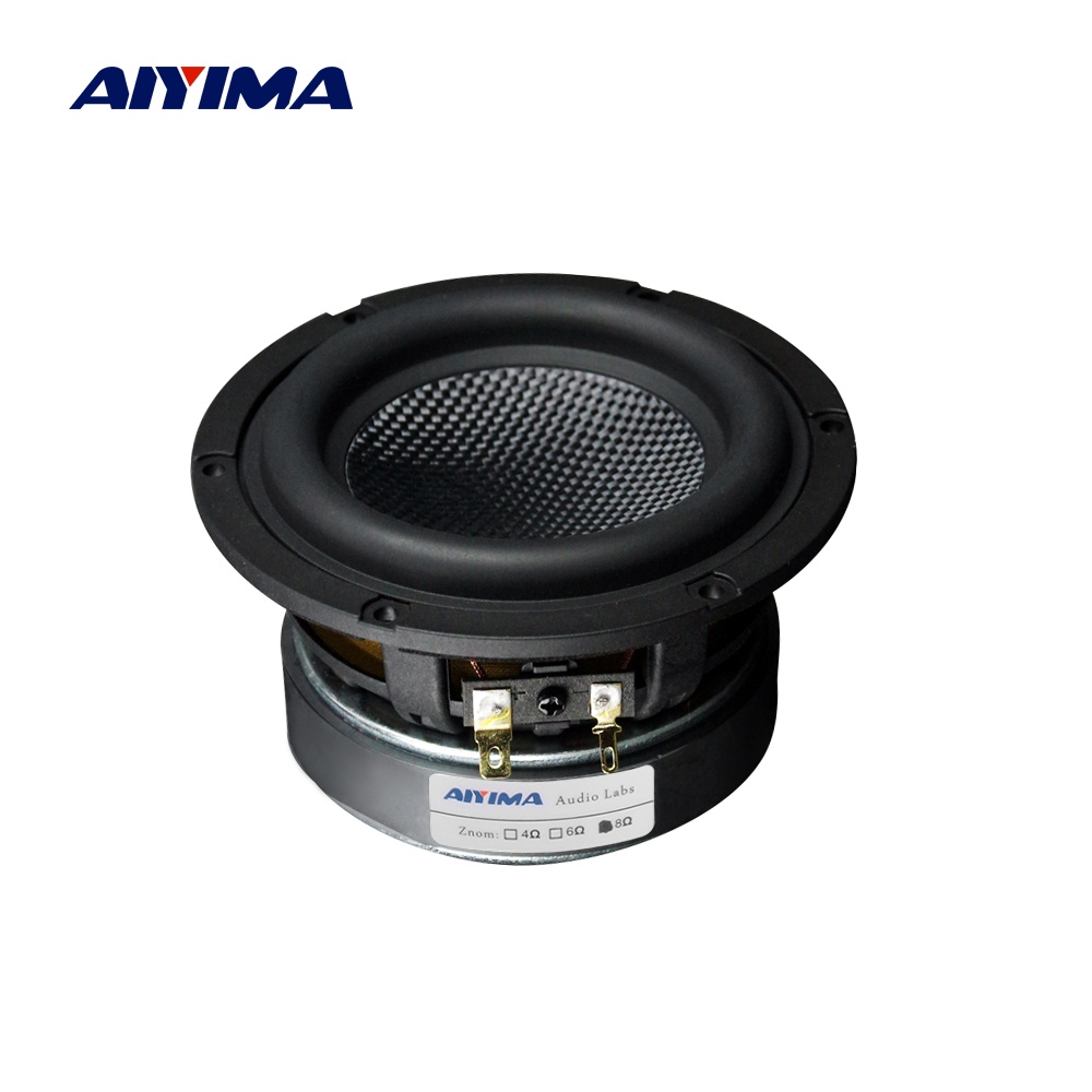 AIYIMA 1Pcs 4 Inch 4 8 Ohm 80W Subwoofer Speaker Unit HIFI Long Stroke