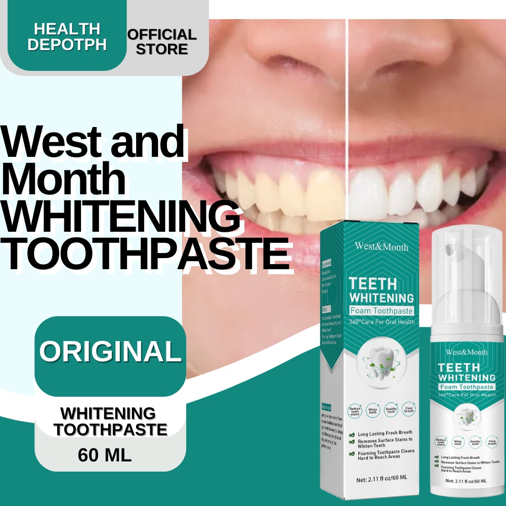 West Month Whitening Toothpaste Protect Gums Prevent Tooth Decay Anti