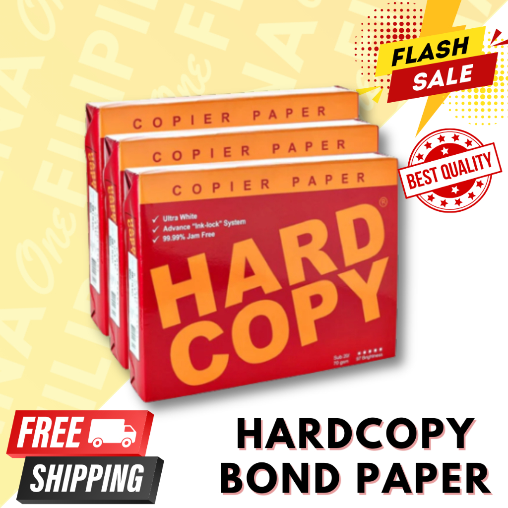 Hard Copy Paper 500 Sheets Per Ream Short Long A4 Size Bond Paper