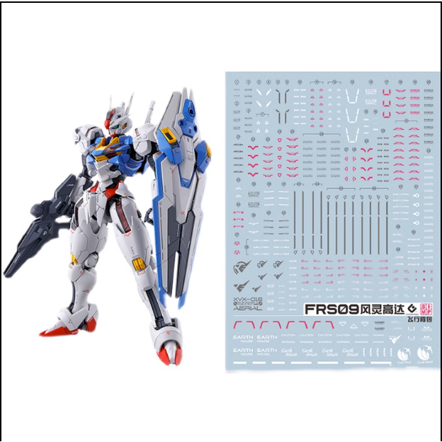 EVO Fluorescence FRS09 Gundam Decal Gundam FM 1 100 Gundam Aerial