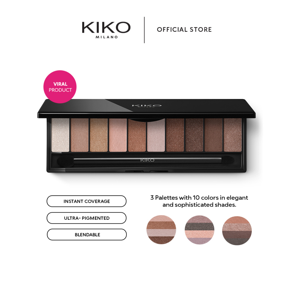 KIKO Milano Soft Nude Eyeshadow Palette Shopee Malaysia