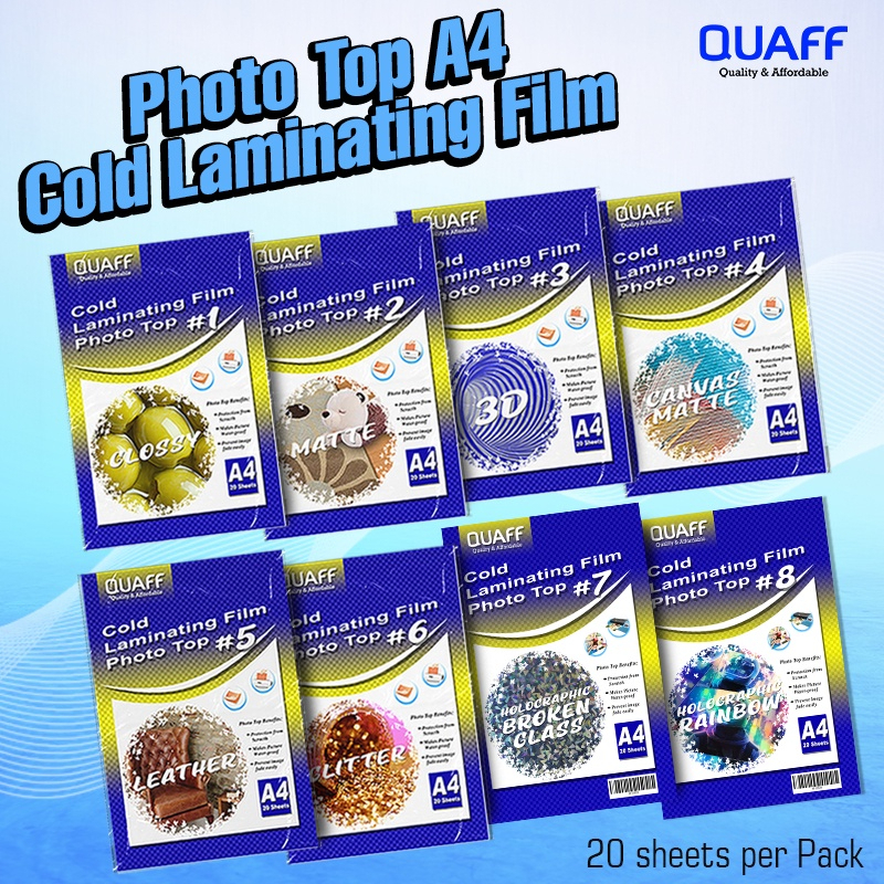 QUAFF Laminating Film 80 Microns A4 Size 100 Sheets Pack SPX