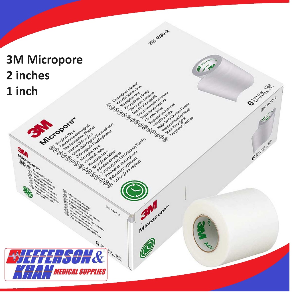 3M Micropore Surgical Tape 1 Inch 12 Pieces Box Or 3M Micropore