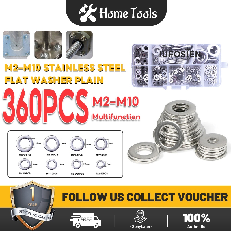 Hometools Pcs Flat Washers Stainless Steel M M Flat Washer