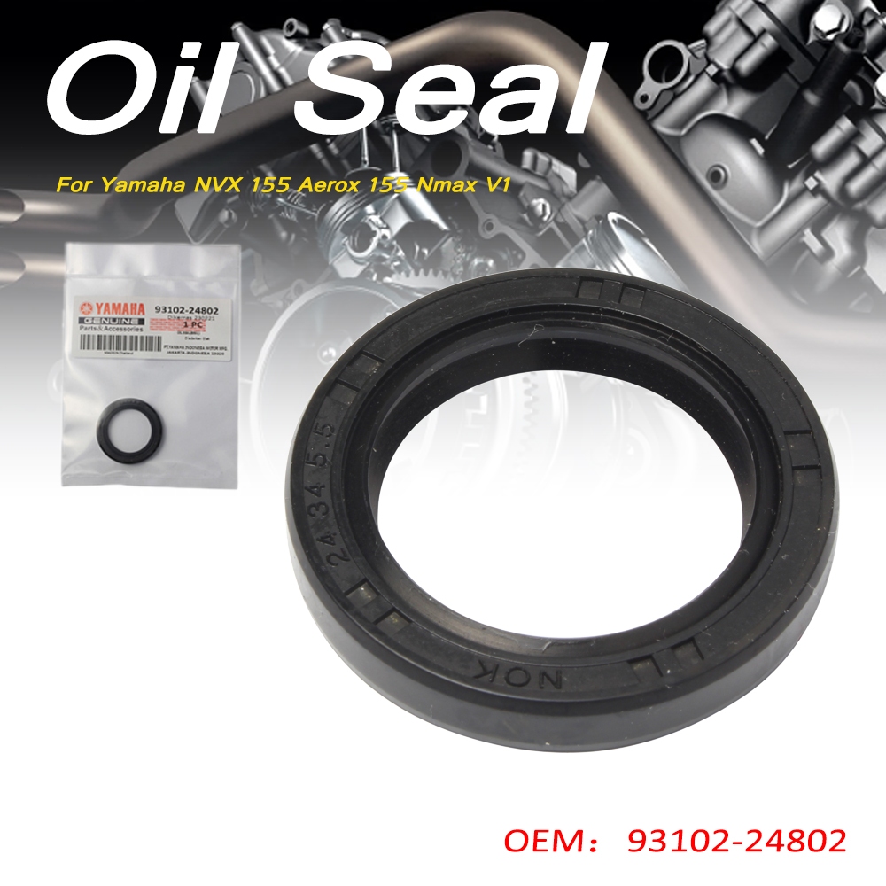 Yamaha Pulley Side Oil Seal 93102 24802 AEROX V1 V2 NMAX V2 Shopee