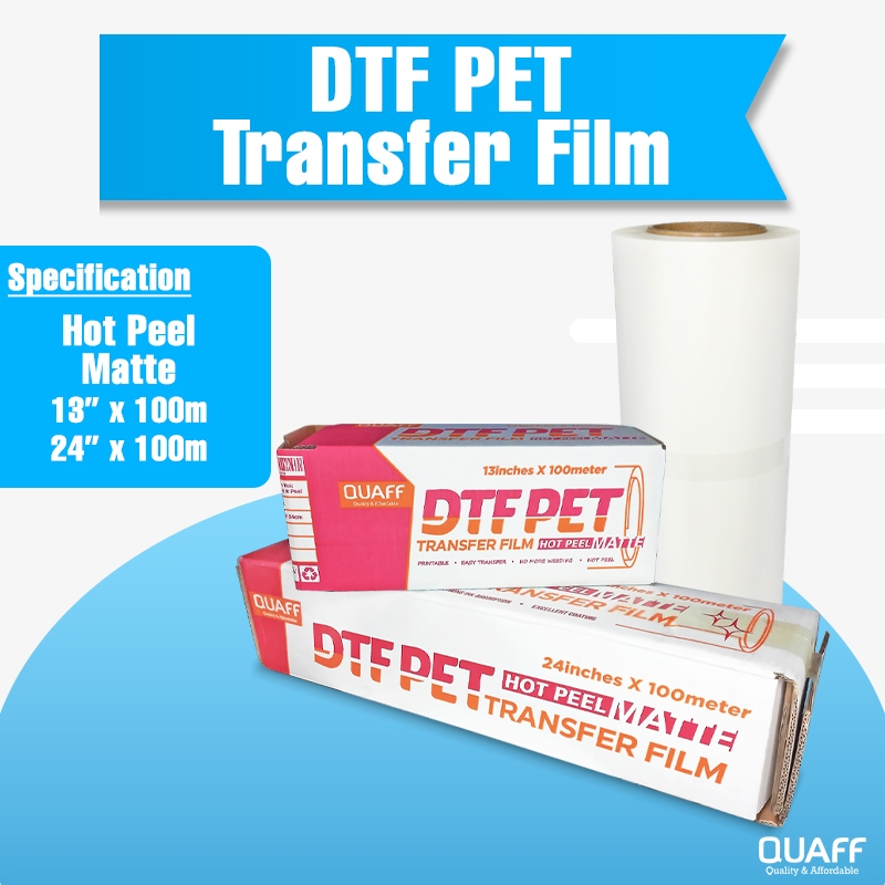 Quaff Dtf Film Roll Matte Hot Peel Meters Direct To Film Transfer