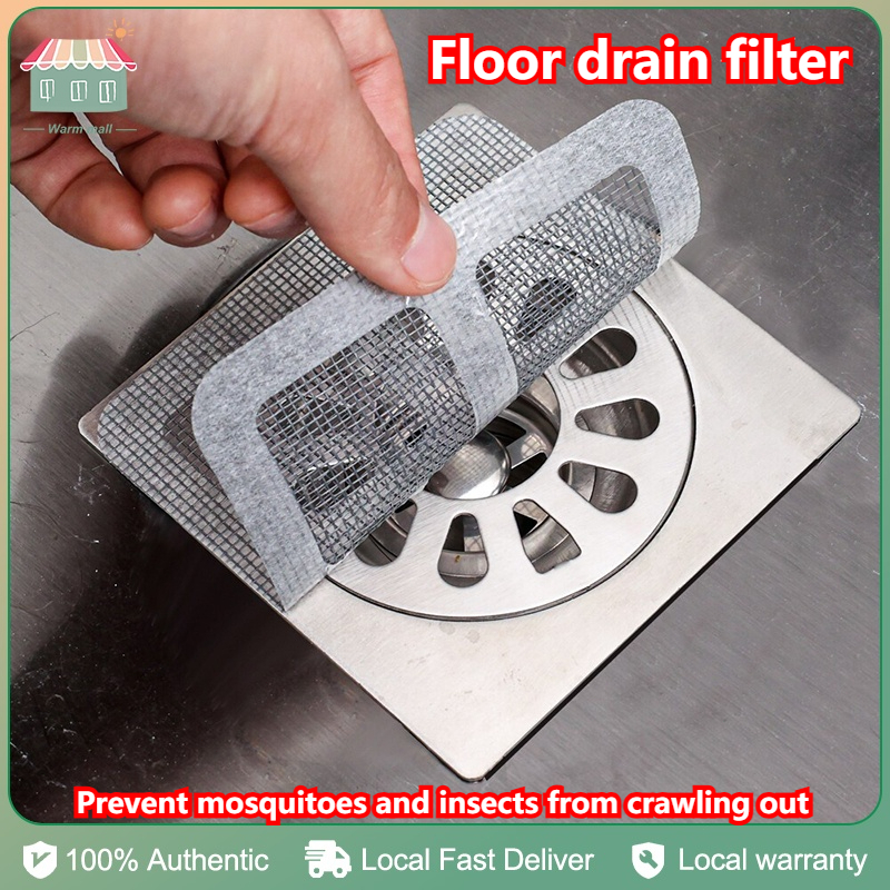 Disposable Floor Drain Stickers Bathroom Drainage Hair Anti Blocking