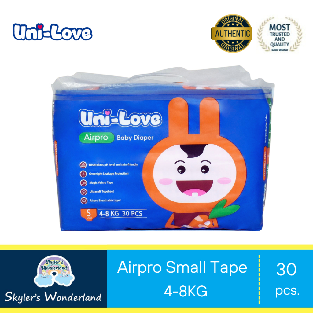 UniLove Airpro Baby Diaper 30 S Small Pack Of 1 Shopee Malaysia