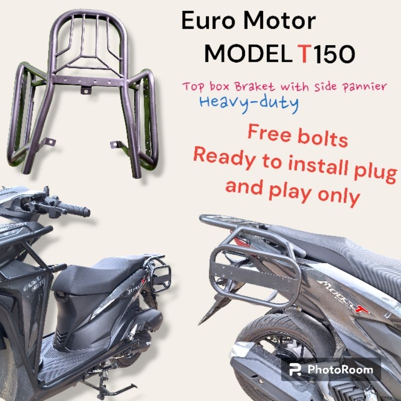 Euro Motor Model T Top Box Braket With Side Pannier Shopee Malaysia