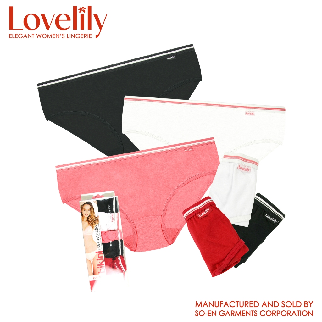 Lovelily 6IN1 Scarlett Cotton Rich Bikini Outside Garter Panty Shopee