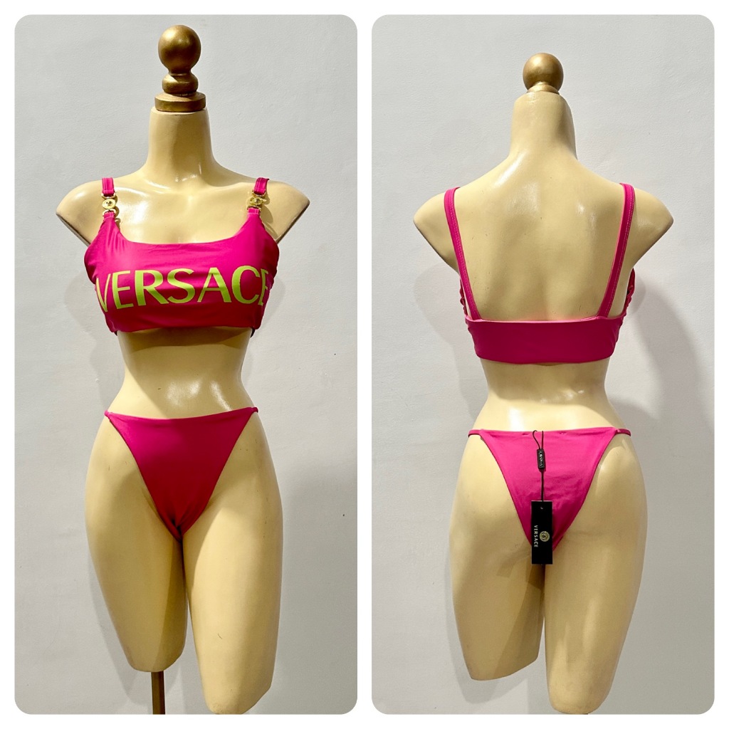 Luxury Two Piece High End VS Elegant Pink With Harware Halter Bikini