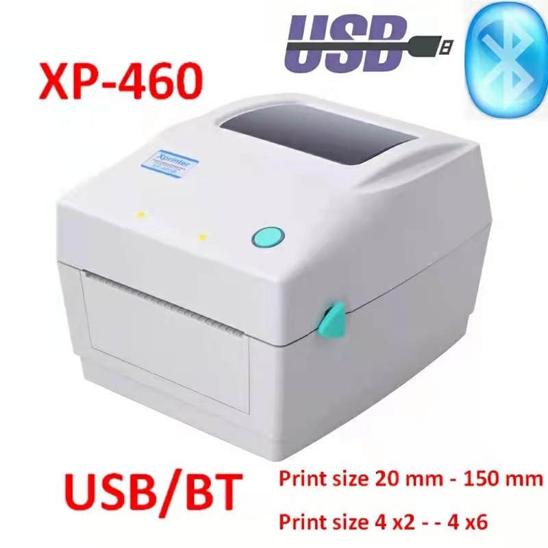 Xprinter XP 460B Waybill Thermal Printer A6 Bluetooth USB Printer