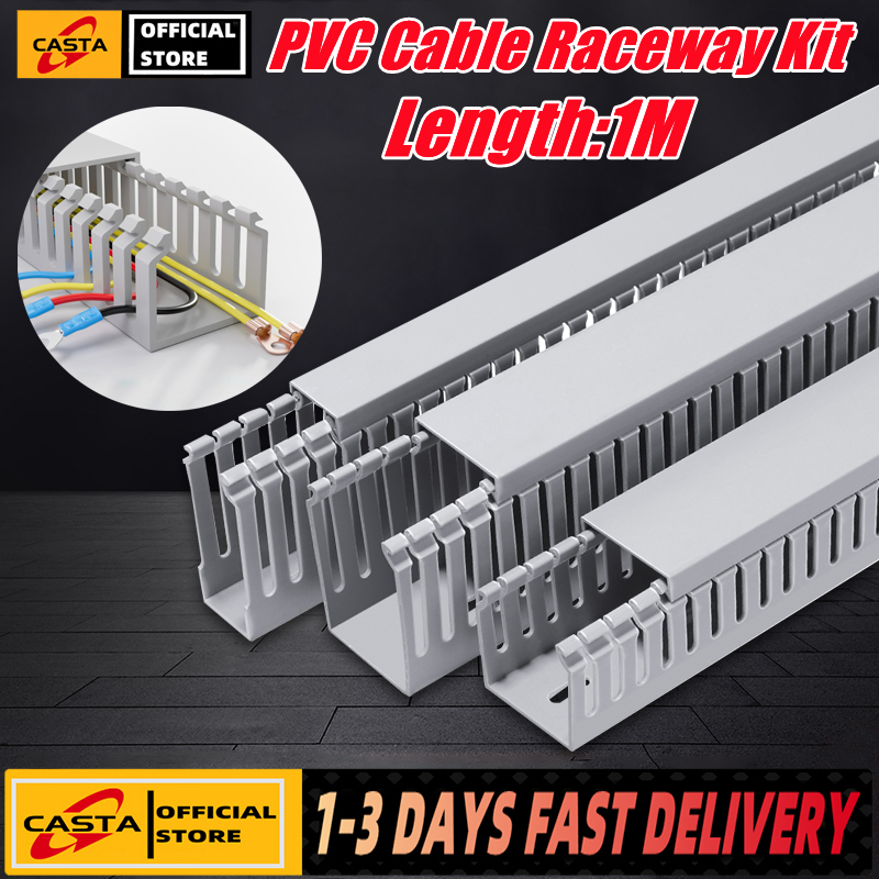 Open Slot Wiring Cable Raceway Kit Management System Duct Concealer