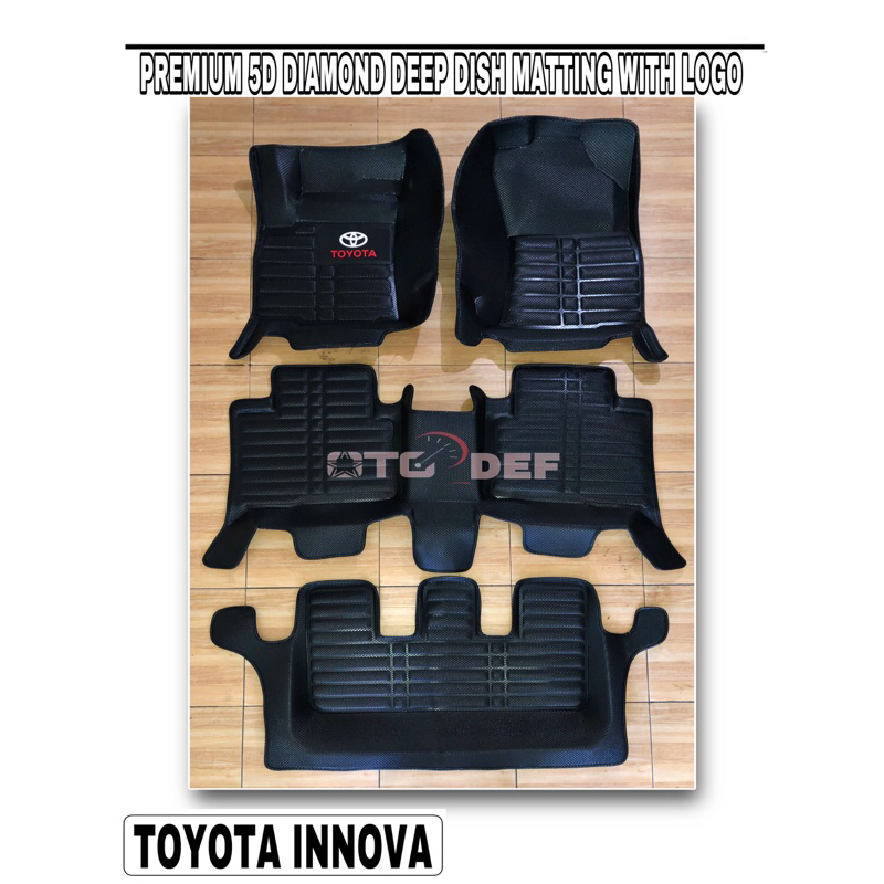 Toyota Innova To Premium D Deep Dish Matting With Brand Logo