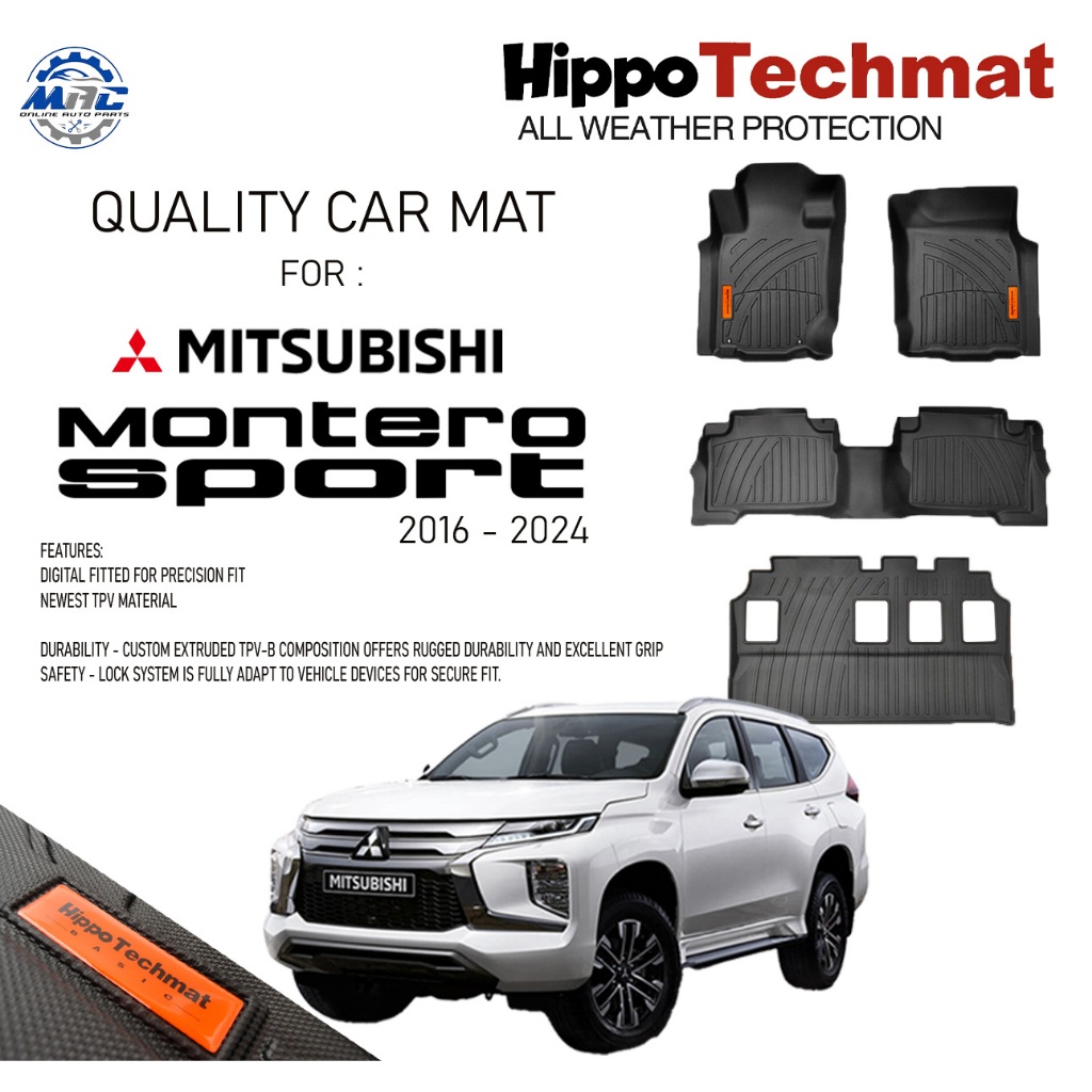 Hippo Techmat For Mitsubishi Montero Sport Deep Dish