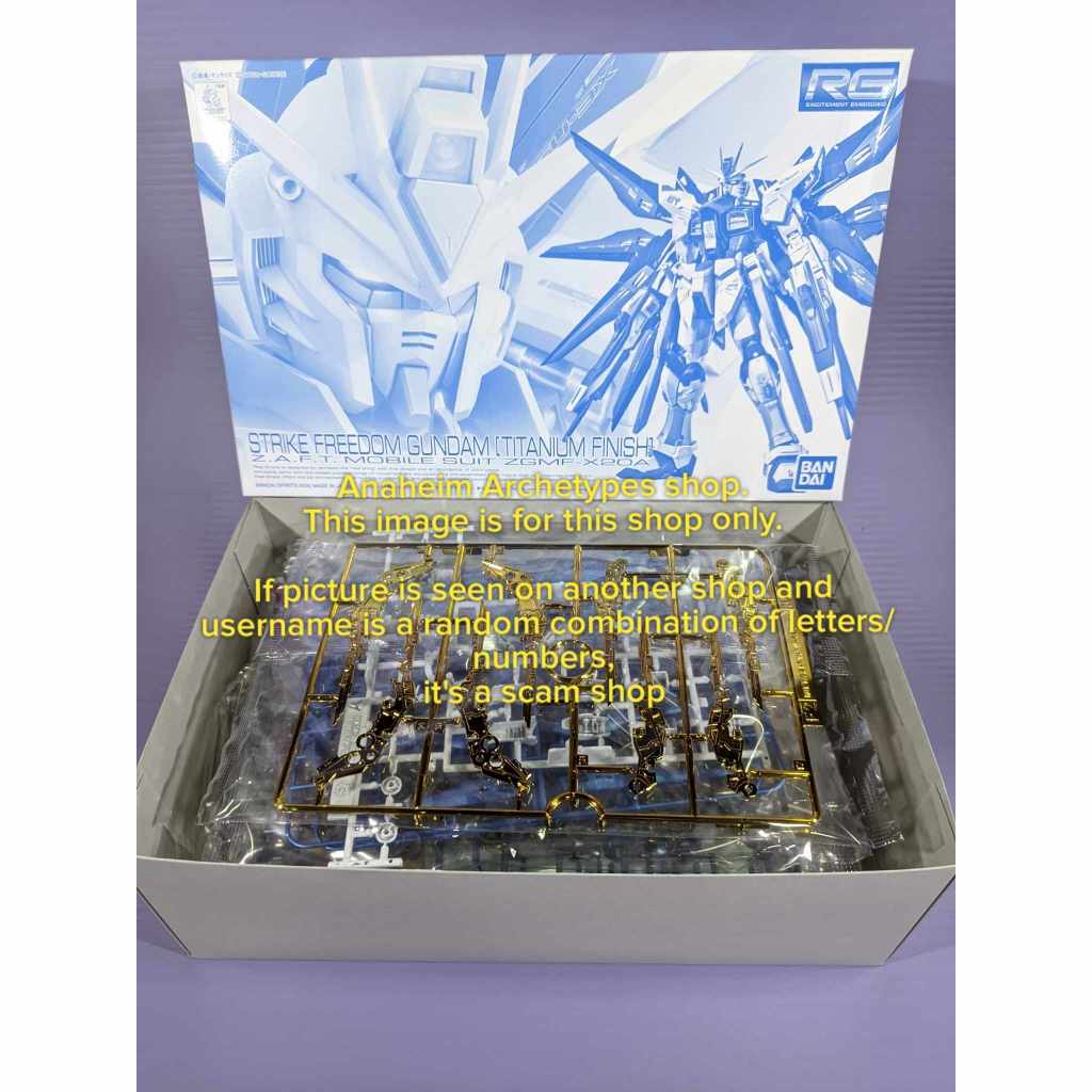 See Description For Pricing Rg Strike Freedom Gundam Titanium