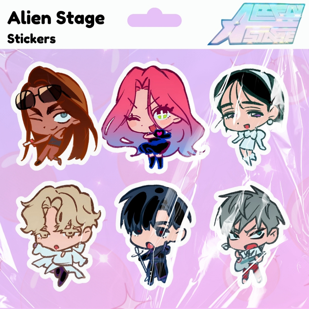 Alien Stage Stickers Mizi Sua Till Ivan Hyuna Luka Waterproof