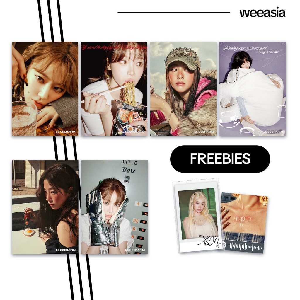 LE SSERAFIM HOT ALBUM A SINTRA KPOP Posters HD Print With FREEBIES