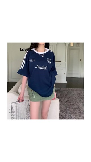 Lovito Casual Plain Lace Up Drawstring T Shirt For Women Lne