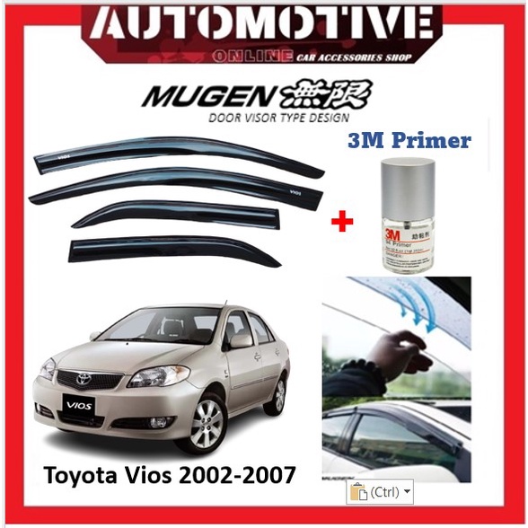 Toyota Vios Pcs Set Door Visor Mugen Style Air Press