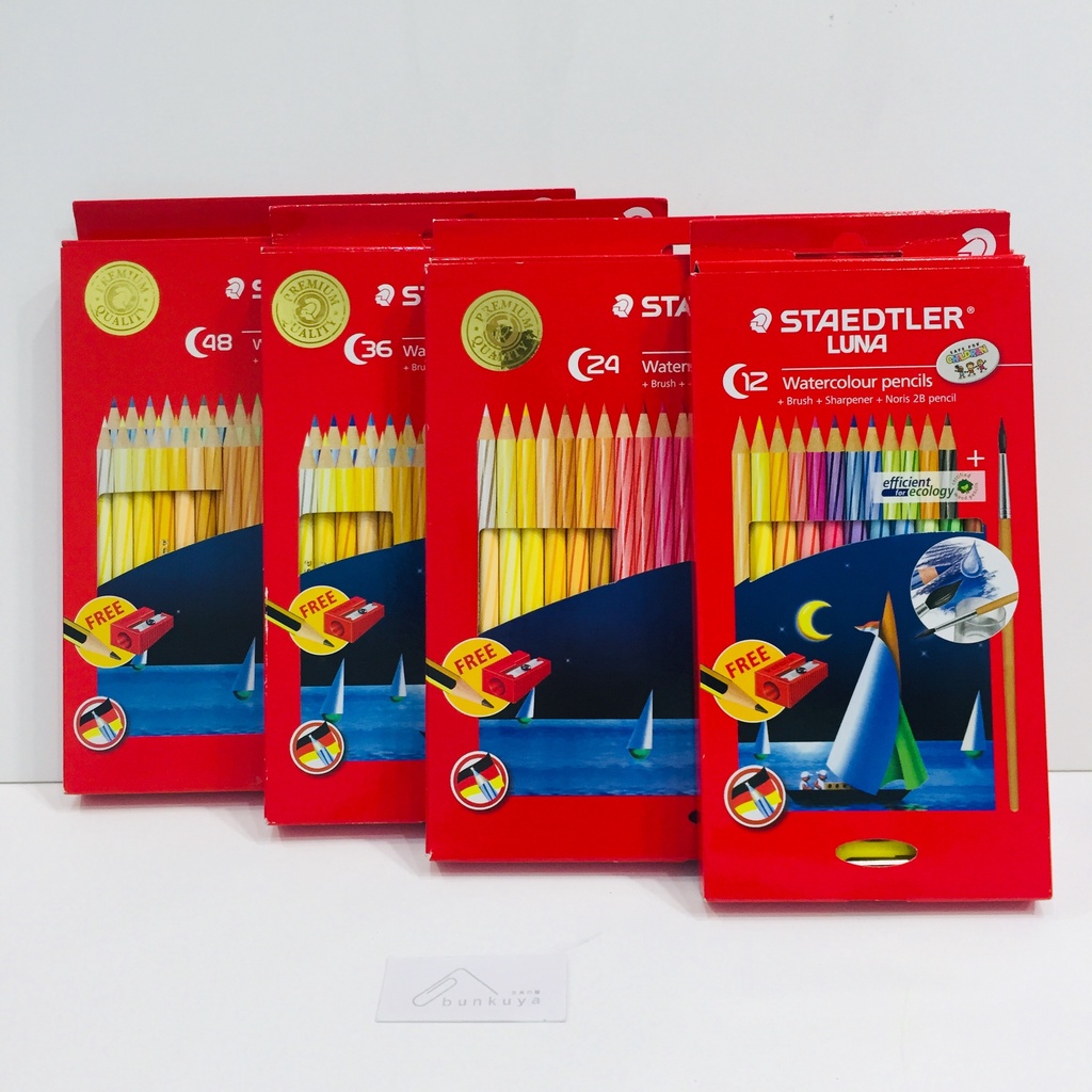 Staedtler Luna Watercolour Pencil Set Long Shopee Malaysia