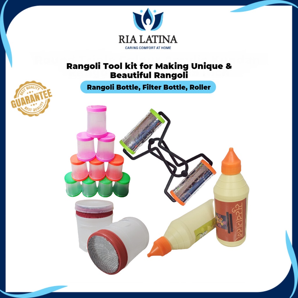 Ria Latina Rangoli Tool Kit For Making Unique And Beautiful Rangoli