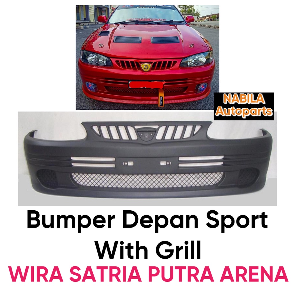 Proton Wira Arena Putra Satria Sport Front Bumper Shopee Malaysia