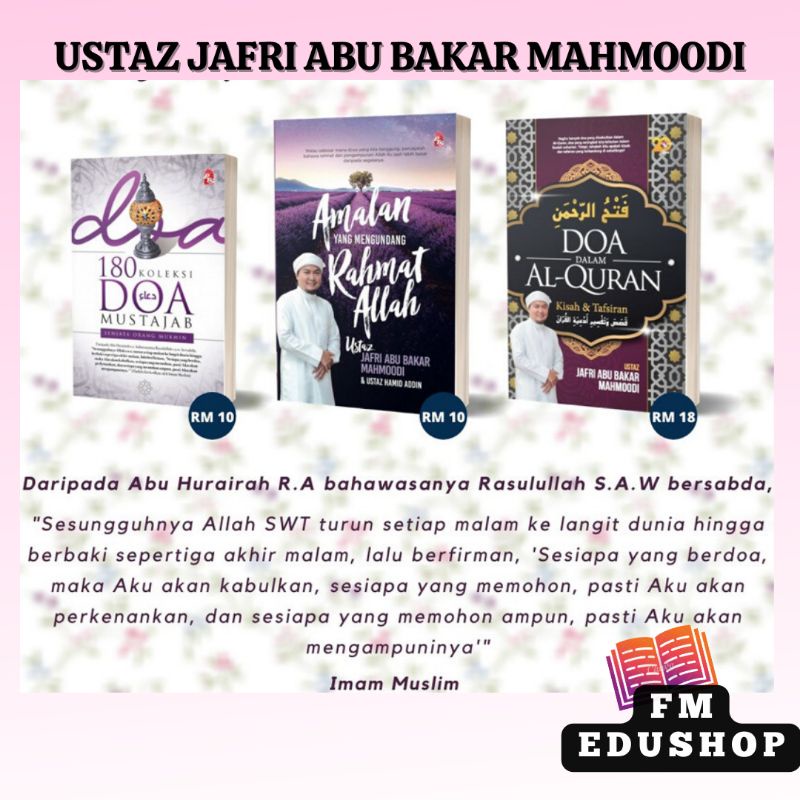 Buku Ustaz Jafri Abu Bakar Mahmoodi Koleksi Doa Mustajab Amalan