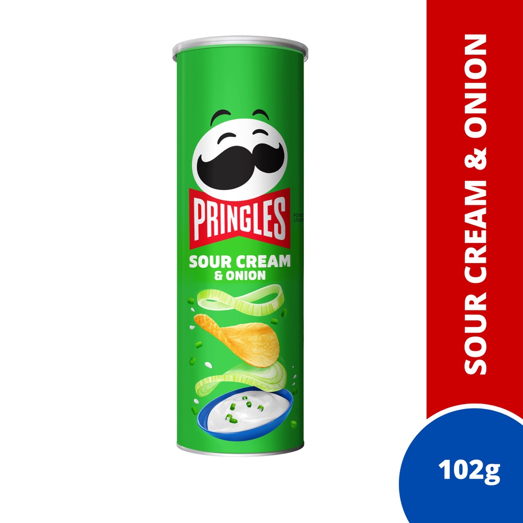 Pringles Potato Chips Assorted Flavour Original Sour Cream Hot