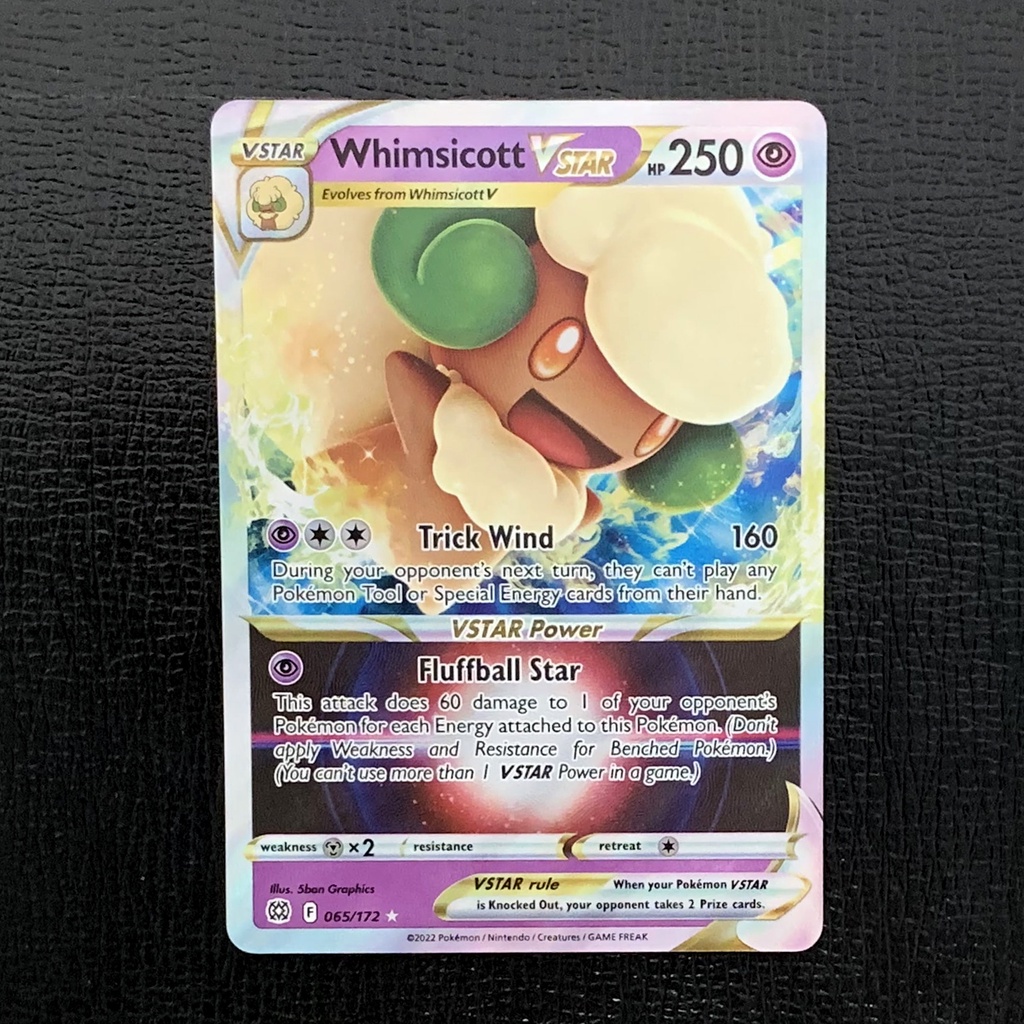 Pokemon Tcg Whimsicot Vstar Ultra Rare Brilliant Stars E