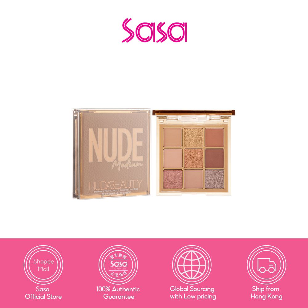 Huda Beauty Nude Obsessions Eyeshadow Palette Medium Pc Shopee Malaysia