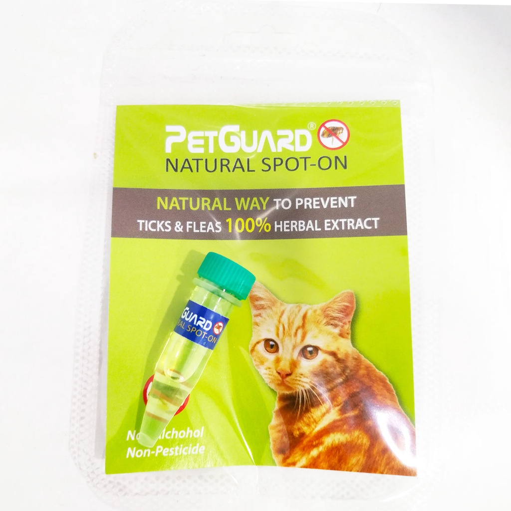 Petguard Natural Spot On Cats Fleas Ticks Control Ml Shopee Malaysia